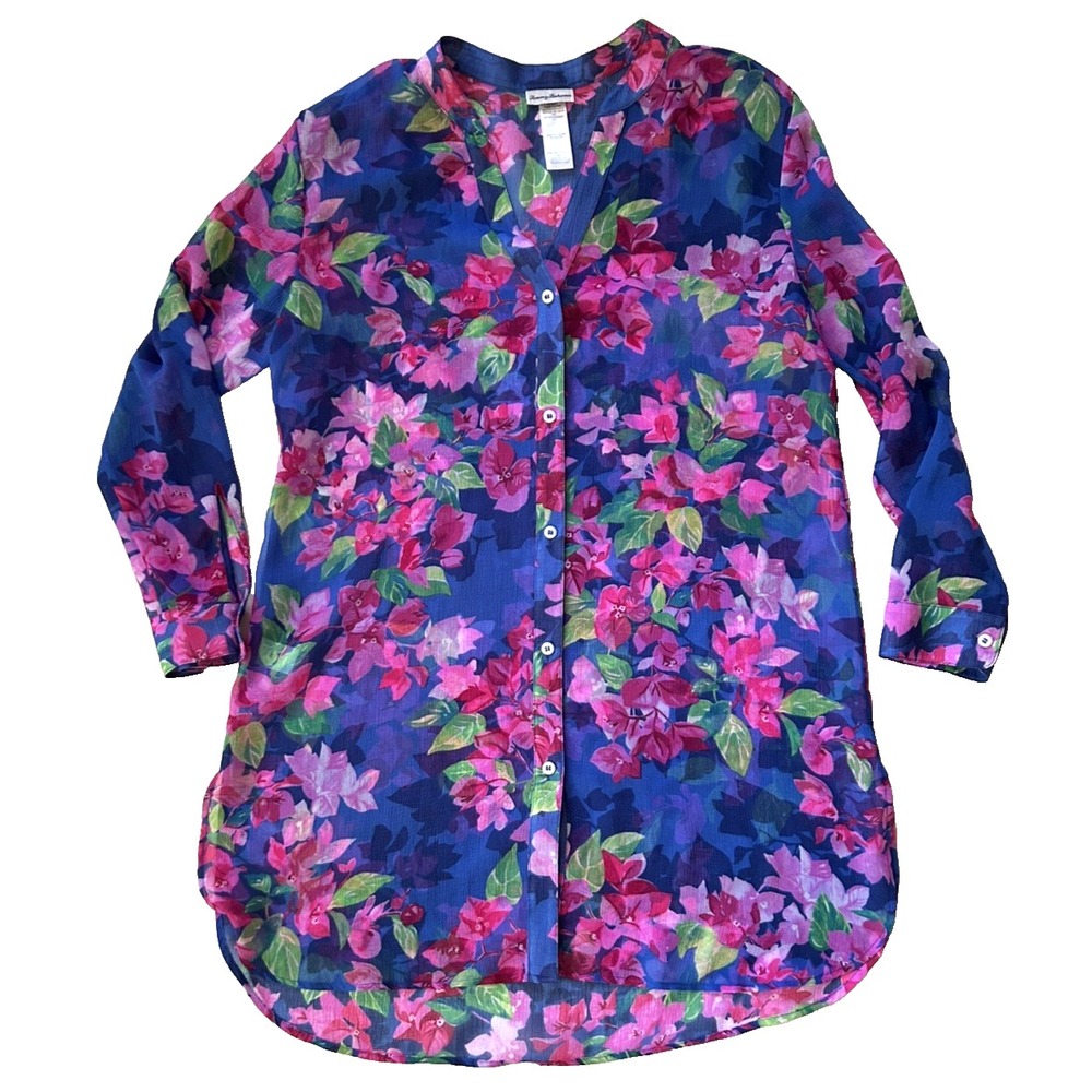 Tommy Bahama Sheer Cover-up Resortcore Dopamine Colorful Size M